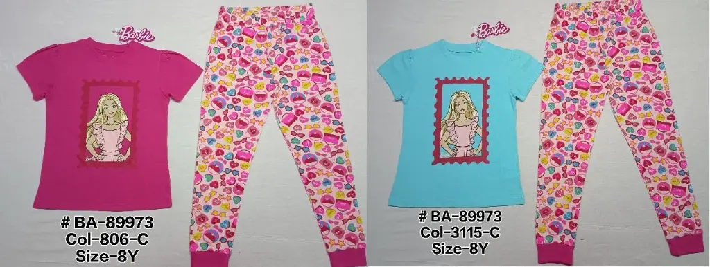 Barbie Pijama Infantil Niña	