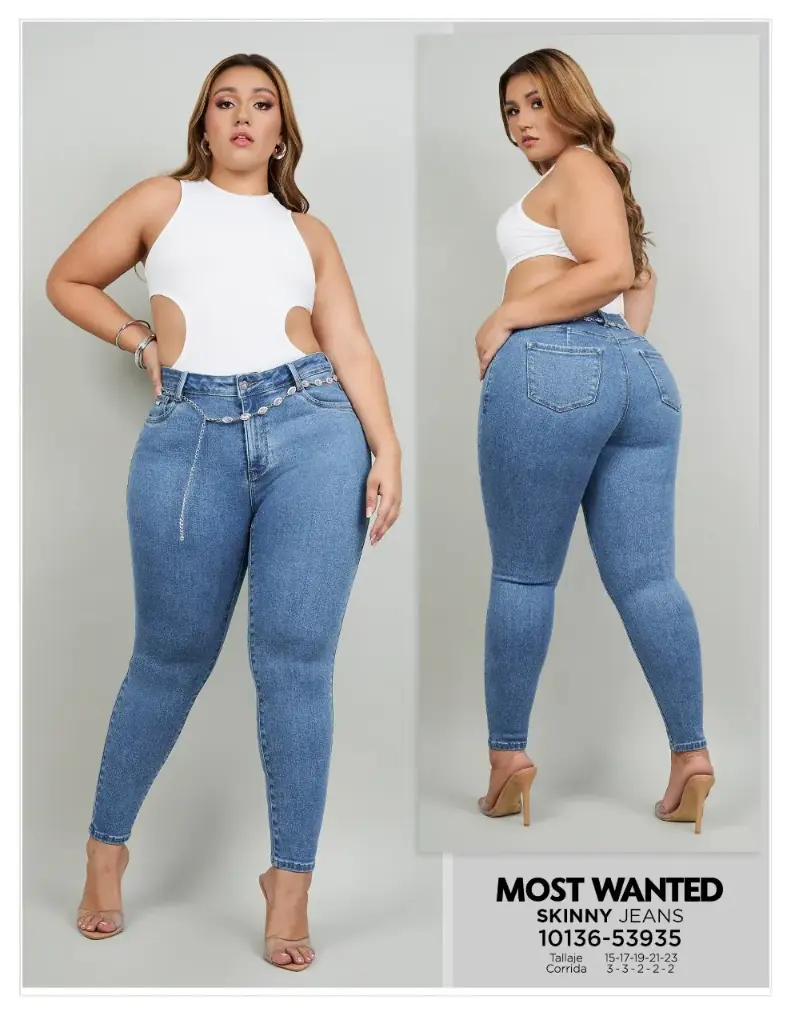 Most Wanted Jeans Dama Talla Especial