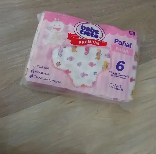 [35-284PLA] Bebe Crece Pañales Media Docena