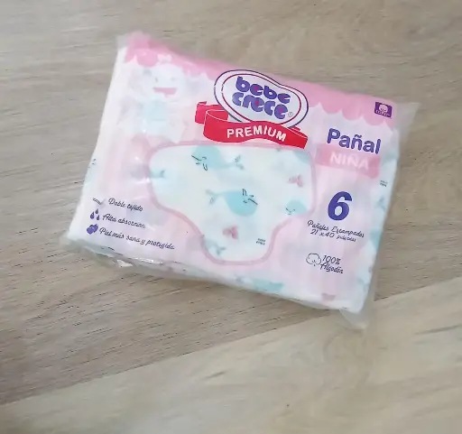 [35-285PLA] Bebe Crece Pañales Media Docena