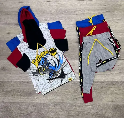 [C9-BA-1055N] Batman Conjunto Infantil Niño