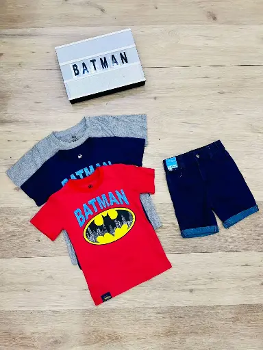 [C9-BA-1067N] Batman Conjunto Infantil Niño