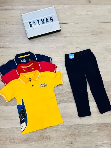 [C9-BA-1077N] Batman Conjunto Infantil Niño