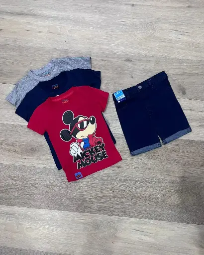 [D9-MK-1120B] Mickey Mouse Conjunto Meses Niño
