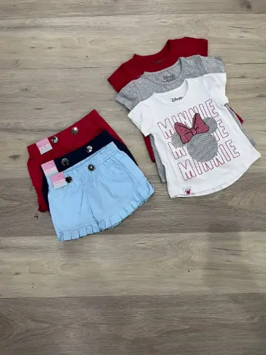 [D9-MI-1152B] Minnie Conjunto Meses Niña