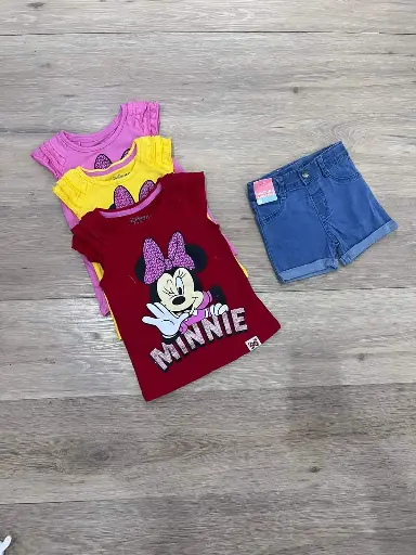 [D9-MI-1176B] Minnie Mouse Conjunto Meses Niña