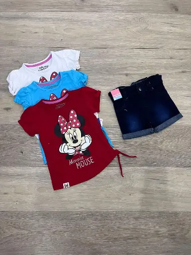 [D9-MI-1183B] Minnie Conjunto Meses Niña