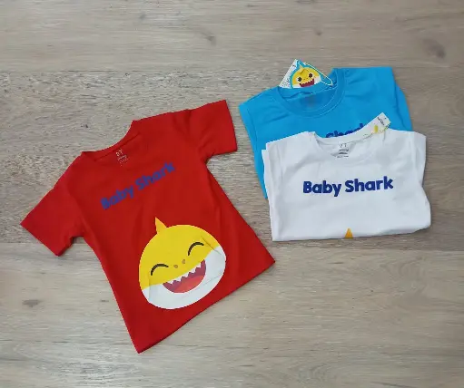[BS-0089] Baby Shark Camiseta Infantil Niño