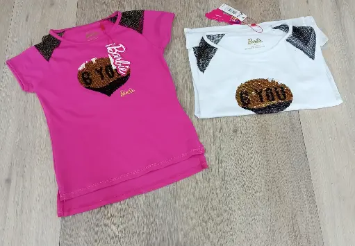 [BA-87821] Barbie Camiseta Infantil Niña