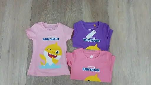 [BS-0043] Baby Shark Camiseta Infantil Niña