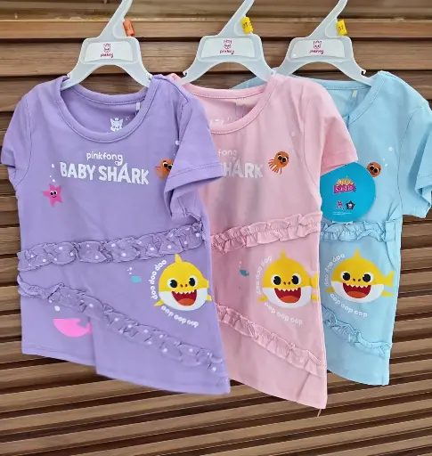 [BS-0052] Baby Shark Camiseta Infantil Niña