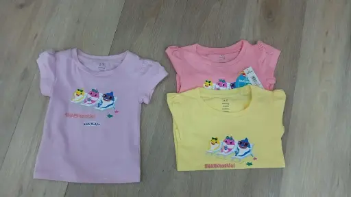[BS-0135] Baby Shark Camiseta Infantil Niña