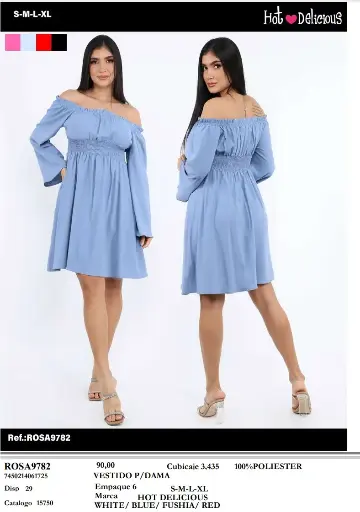[ROSA9782] Hot Delicious Vestido Dama