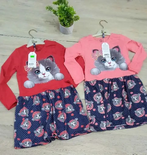 [3-68-5780] Baby Pink Vestido Infantil Niña