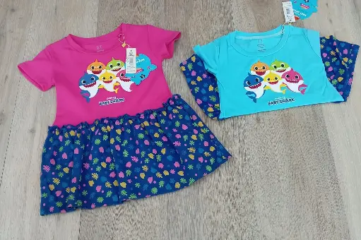[BS-0148] Baby Shark Vestido Infantil Niña