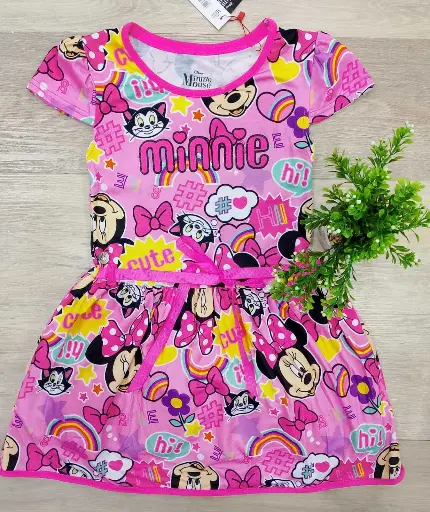 [MM-2206] Minnie Mouse Vestido Infantil Niña