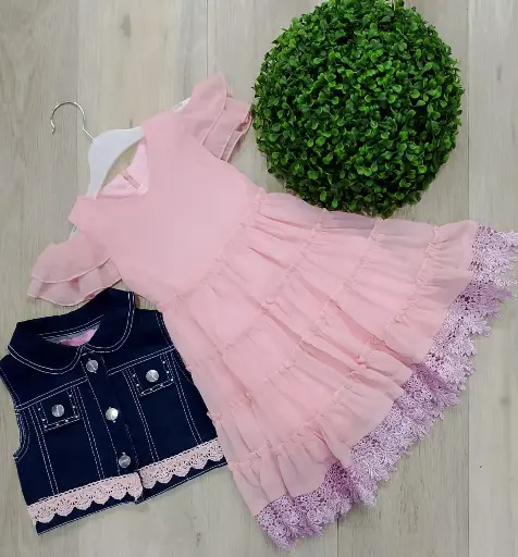 [42-441665-PK] Bebe Crece Vestido Meses Niña