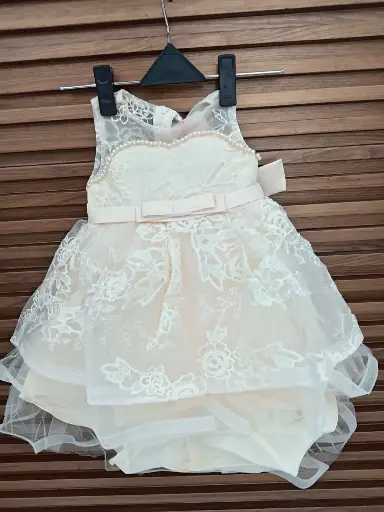 [T1939XZ-YELLOW] Bebe Crece Vestido Meses Niña