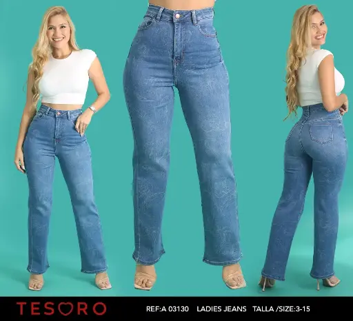 [03130A] Tesoro Pantalon Jeans Dama