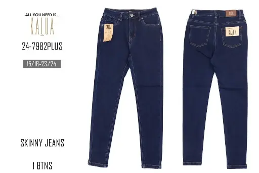 [24-7982PLUS] Kalua Pantalon Jeans Dama Talla Especial