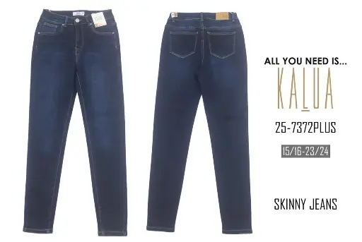 [25-7372PLUS] Kalua Pantalon Jeans Dama Talla Especial