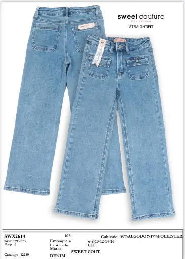 [SWX2614] Sweet Couture Pantalon Juvenil Niña