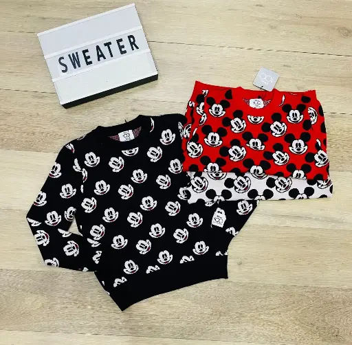 [B1-AD-3130C-2] Mickey Mouse Sueter Dama