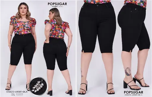 [05825-48581-BLK] Popsugar Chavo Dama Talla Especial