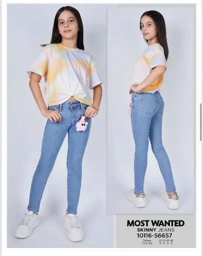[10116-56657] Most Wanted Pantalon Jeans Juvenil Niña