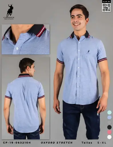 [CP-19-063210H] Cambridge Polo Camisa Hombre