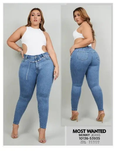 [10136-53935] Most Wanted Jeans Dama Talla Especial