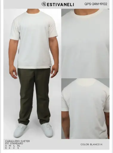 [QPS-24M-19132] Estivaneli Camiseta Hombre