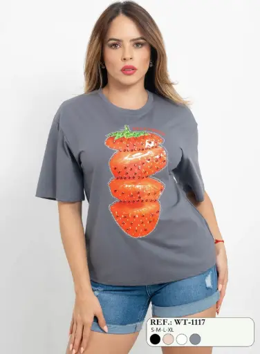 [WT-1117] Love Couture Camiseta Oversize Dama