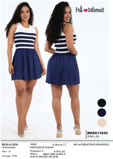 [ROSA11836] Hot Delicious Vestido Dama