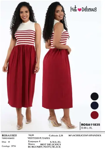 [ROSA11835] Hot Delicious Vestido Dama