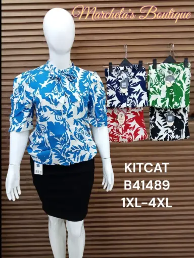[B41489] Kitcat Blusa Dama Talla Especial