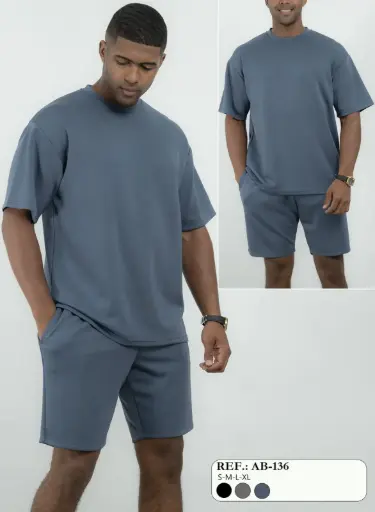 [AB-136] Relax Jeans Conjunto Hombre